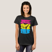 Pansexual Prix Fist Pansexuality Flag Que Pan P T-Shirt (Vorne ganz)