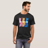 Pansexual Prix Quee LGBT Katzen LGBTQ Kätzchen T-Shirt (Vorne ganz)
