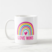 Pansexual Rainbow Liebe gewinnt Kaffeetasse (Links)