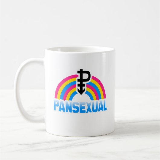 PANSEXUAL REGENBOGEN-FLAGGE KAFFEETASSE (Links)