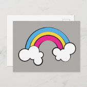 Pansexual | Regenbogendesign | Postkarte (Vorne/Hinten)