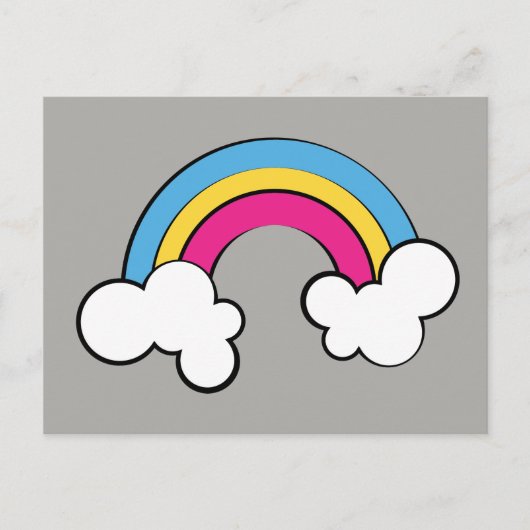 Pansexual | Regenbogendesign | Postkarte (Vorderseite)