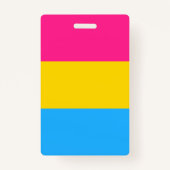 Pansexual-Stolperflagge Ausweis (Vorderseite)