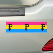 Pansexual-Stolperflagge Autoaufkleber (Auf Auto)
