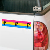 Pansexual-Stolperflagge Autoaufkleber (Auf Lkw)