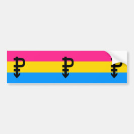 Pansexual-Stolperflagge Autoaufkleber