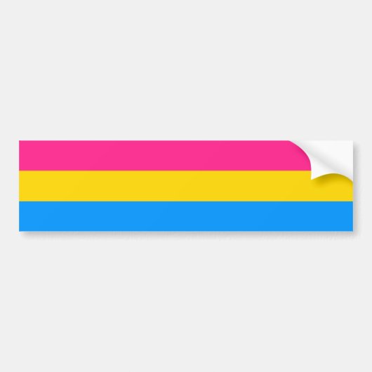 Pansexual-Stolperflagge Autoaufkleber (Vorne)