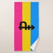 Pansexual-Stolperflagge Badehandtuch (Badehandtuch)