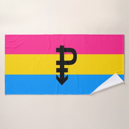 Pansexual-Stolperflagge Badehandtuch (Badehandtuch)
