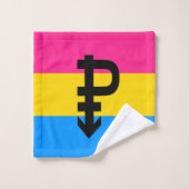 Pansexual-Stolperflagge Badhandtuch Set (Waschlappen)