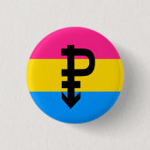 Pansexual-Stolperflagge Button (Vorderseite)