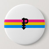 Pansexual-Stolperflagge Button (Vorderseite)