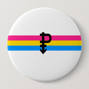 Pansexual-Stolperflagge Button