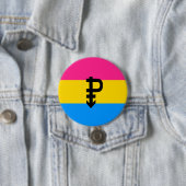 Pansexual-Stolperflagge Button (Beispiel)