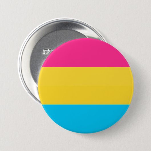 Pansexual-Stolperflagge Button (Vorne & Hinten)