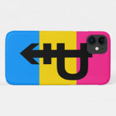 Pansexual-Stolperflagge Case-Mate iPhone Hülle (Rückseite (Horizontal))