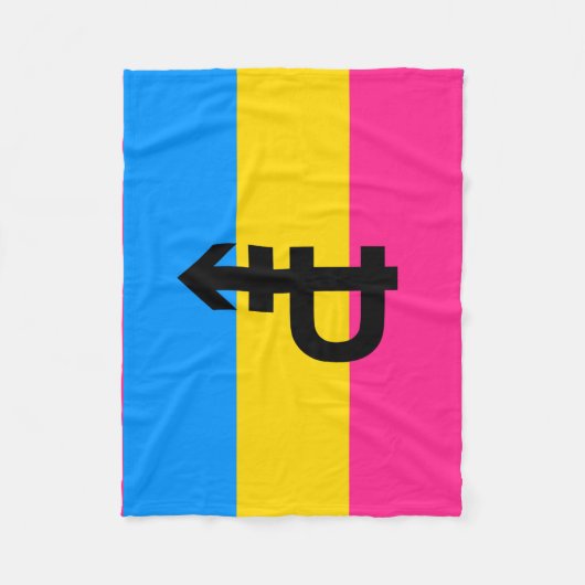 Pansexual-Stolperflagge Fleecedecke (Vorderseite)