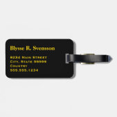 Pansexual-Stolperflagge Gepäckanhänger (Rückseite horizontal)