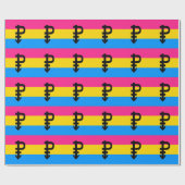 Pansexual-Stolperflagge Geschenkpapier (Flach)