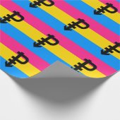 Pansexual-Stolperflagge Geschenkpapier (Ecke)