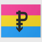 Pansexual-Stolperflagge Geschenkpapier (Flach)