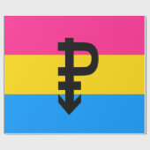 Pansexual-Stolperflagge Geschenkpapier (Flach)