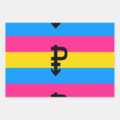 Pansexual-Stolperflagge Geschenkpapier Set (Vorderseite)