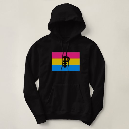 Pansexual-Stolperflagge Hoodie (Design vorne)