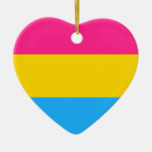 Pansexual-Stolperflagge Keramik Ornament (Vorne)