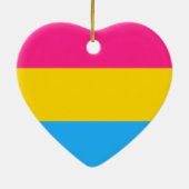 Pansexual-Stolperflagge Keramik Ornament (Hinten)