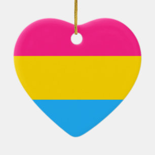 Pansexual-Stolperflagge Keramik Ornament