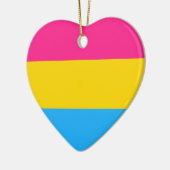 Pansexual-Stolperflagge Keramik Ornament (Links)