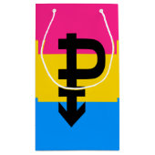 Pansexual-Stolperflagge Kleine Geschenktüte (Rückseite)