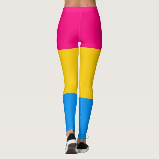 Pansexual-Stolperflagge Leggings (Rückseite)