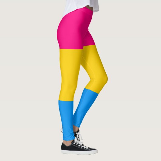 Pansexual-Stolperflagge Leggings (Rechts)