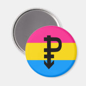 Pansexual-Stolperflagge Magnet (Vorderseite/Rückseite)
