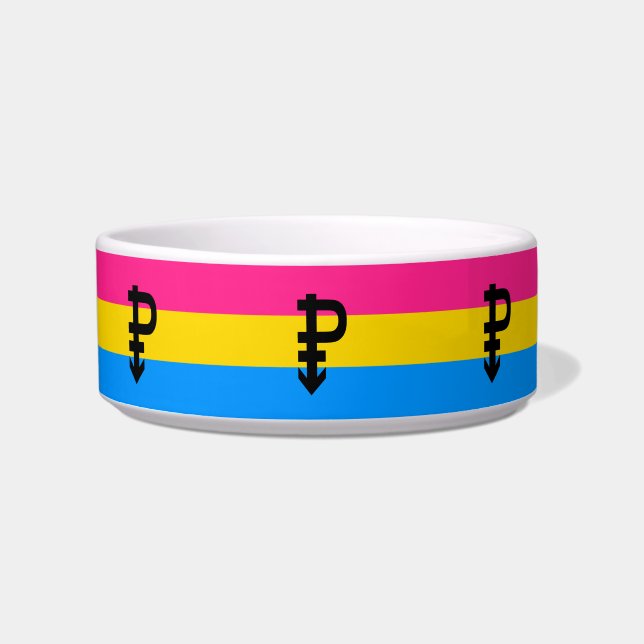 Pansexual-Stolperflagge Napf (Vorderseite)