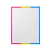 Pansexual-Stolperflagge Notizblock (Rotiert)
