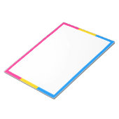 Pansexual-Stolperflagge Notizblock (angewinkelt)