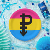 Pansexual-Stolperflagge Pappteller (Party)