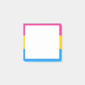 Pansexual-Stolperflagge Post-it Klebezettel (Vorderseite)