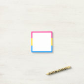 Pansexual-Stolperflagge Post-it Klebezettel (Auf Schreibtisch)