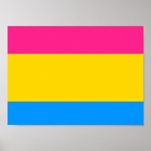 Pansexual-Stolperflagge Poster (Vorne)