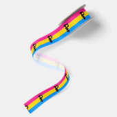 Pansexual-Stolperflagge Satinband (Rückseite)