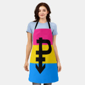 Pansexual-Stolperflagge Schürze (Getragen)