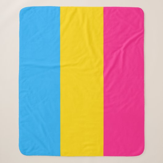 Pansexual-Stolperflagge Sherpadecke (Vorderseite)