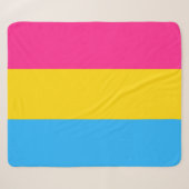 Pansexual-Stolperflagge Sherpadecke (Vorderseite (Horizontal))