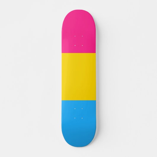 Pansexual-Stolperflagge Skateboard (Vorne)
