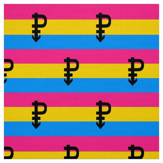 Pansexual-Stolperflagge Stoff (Muster)