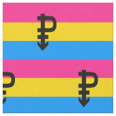 Pansexual-Stolperflagge Stoff (Nahaufnahme)